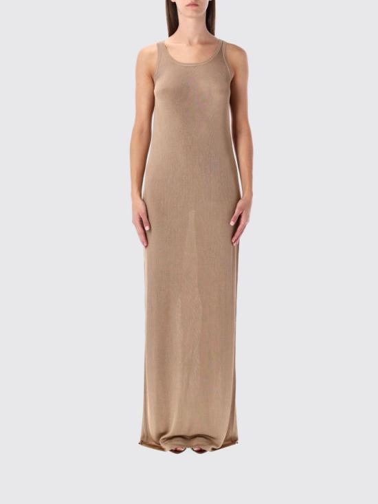 25FW 생로랑 롱 원피스 842028Y77EE 5735 Nude