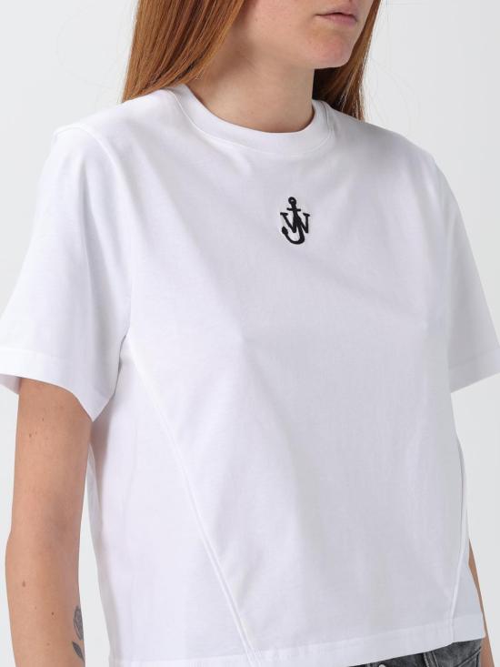25FW JW앤더슨 반팔 티셔츠 JT0259PG1715 001 White - JW ANDERSON