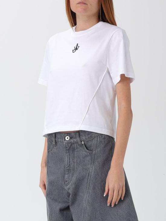 25FW JW앤더슨 반팔 티셔츠 JT0259PG1715 001 White - JW ANDERSON