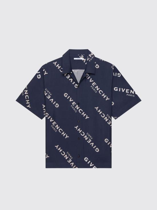 25FW 지방시 반팔 셔츠 BM616J1673 410 Blue