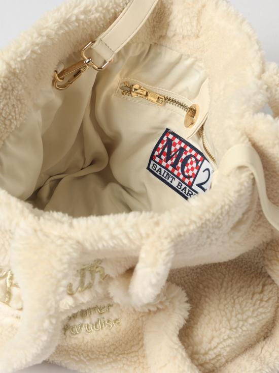 25FW 세인트바쓰 토트백 COL0032 01346I White - MC2 SAINT BARTH