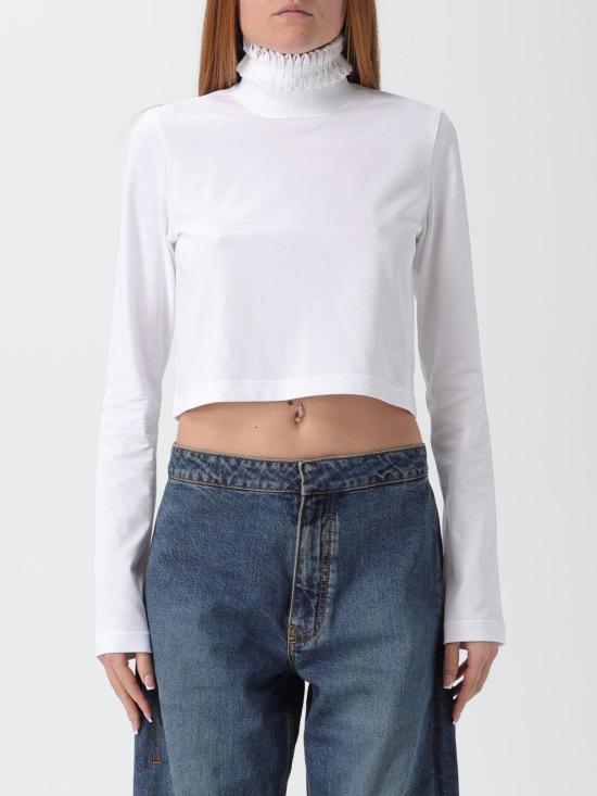 25FW 알라이아 반팔 티셔츠 AA9I0010J010B 000 White
