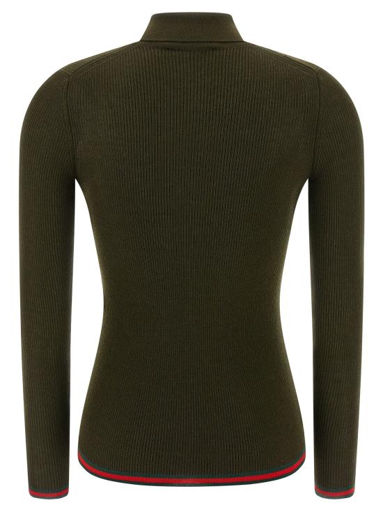 25FW 구찌 자수 캐시미어 실크 탑 810315XKD8J3450 - GUCCI