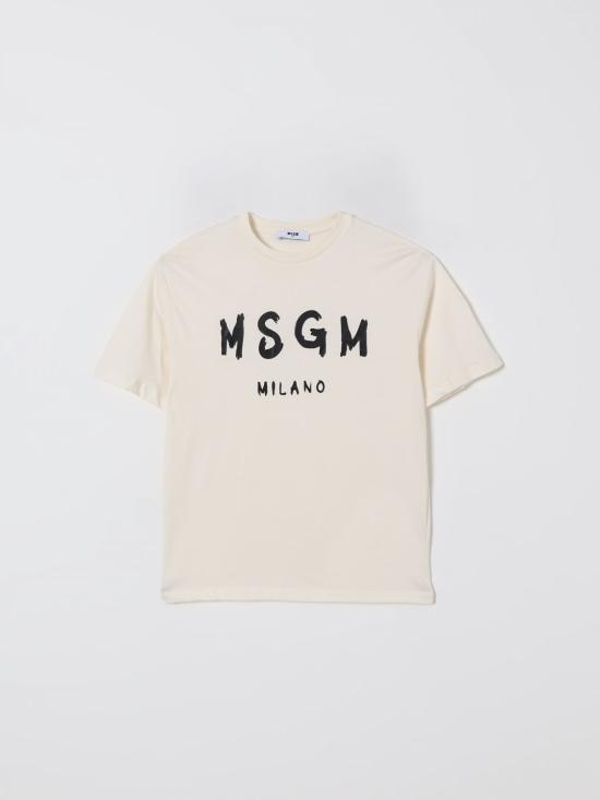 25FW [키즈] 엠에스지엠 티셔츠 F5MSJUTH007 013 Cream