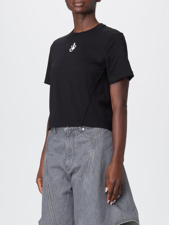 25FW JW앤더슨 반팔 티셔츠 JT0259PG1715 999 Black - JW ANDERSON