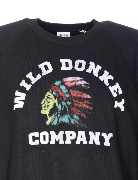 25FW 와일드 동키 긴팔 티셔츠 WDCHIEFBLACK DOM - WILD DONKEY