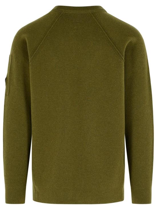 25FW 씨피 컴퍼니 램스울 크루넥 스웨터 19CMKN040A110149A683 IVY GREEN DOM - C.P. COMPANY