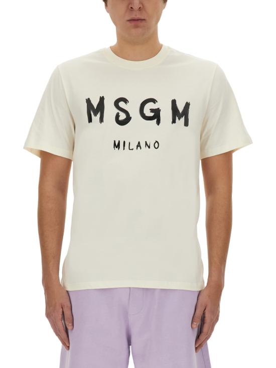 25FW 엠에스지엠 반팔 티셔츠 2000MM510 20000202 WHITE - MSGM