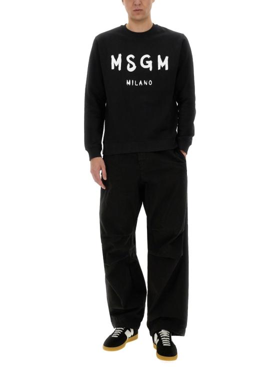 25FW 엠에스지엠 긴팔 티셔츠 2000MM513 30000099 BLACK - MSGM