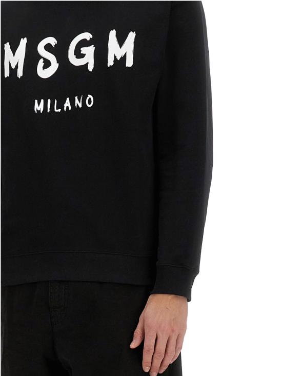 25FW 엠에스지엠 긴팔 티셔츠 2000MM513 30000099 BLACK - MSGM