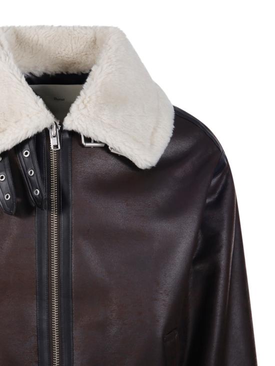 25FW 던스트 가죽 자켓 UDJU5D123W2 BROWN - DUNST