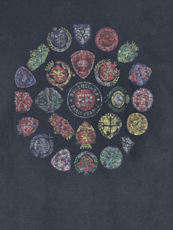 25FW 발렌시아가 반팔 티셔츠 764235 TTVH41041 Black - BALENCIAGA