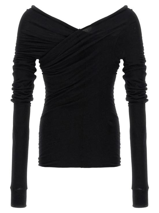 25FW 릭 오웬스 탑 RU02E1262JR09 Black - RICK OWENS