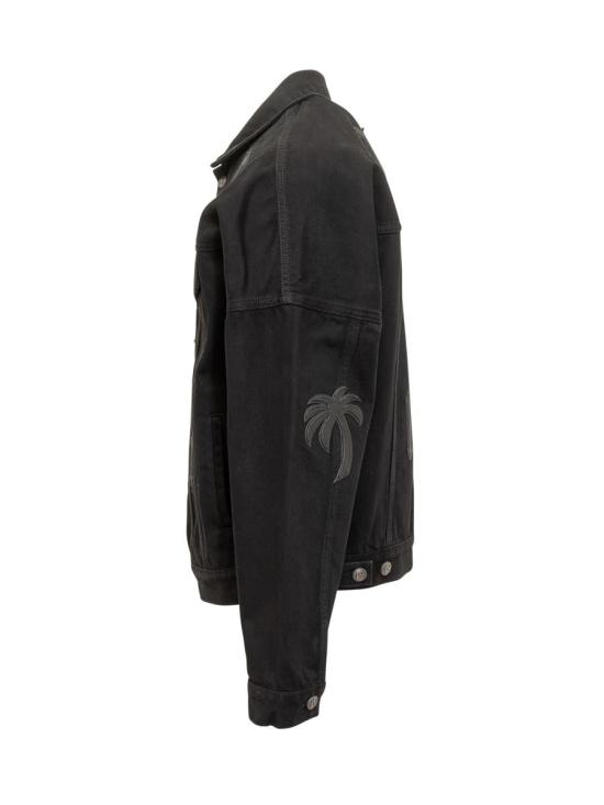 25FW 팜앤젤스 자켓 PMYE006F25DEN001 1010 Black - PALM ANGELS