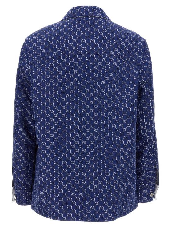  구찌 GG 쉐도우 코튼 셔츠 813998ZAR264069 BLUE - GUCCI