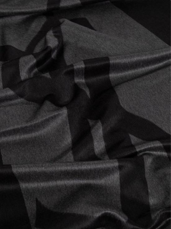 25FW 생로랑 실크 자카드 캐시미어 스카프 7948613Y0091261 GRAPHITE - SAINT LAURENT