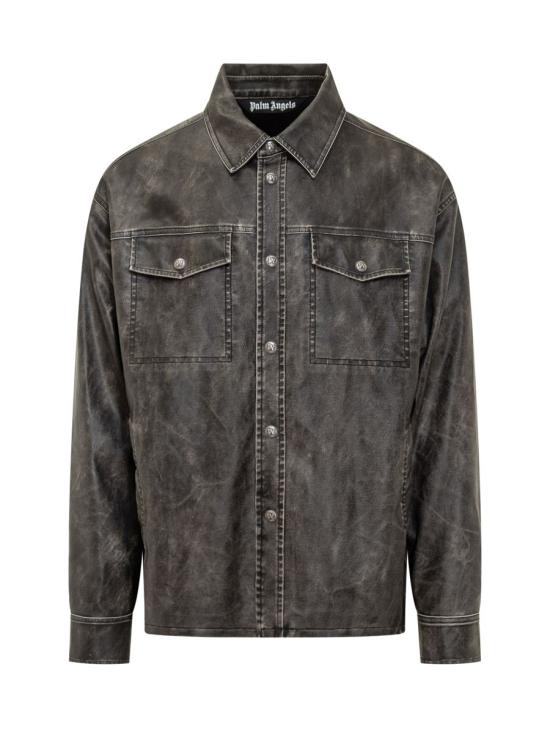 25FW 팜앤젤스 긴팔 셔츠 PMJE015F25FAB001 0710 GREY