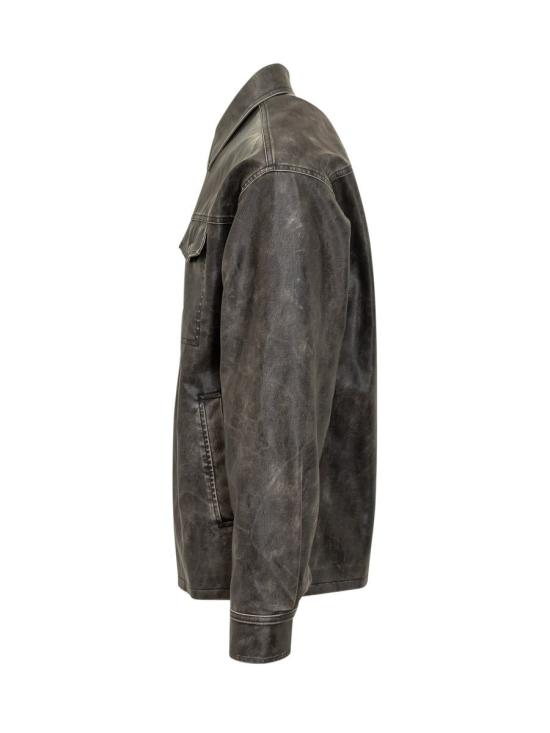 25FW 팜앤젤스 긴팔 셔츠 PMJE015F25FAB001 0710 GREY - PALM ANGELS