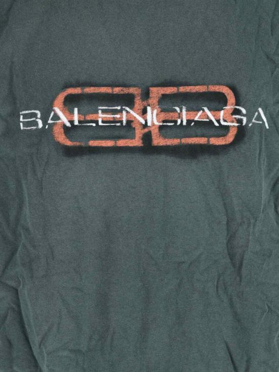 25FW 발렌시아가 반팔 티셔츠 764235 TTVD63004 GREEN - BALENCIAGA