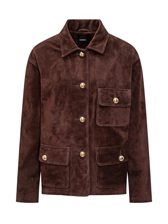 25FW 아르마 스튜디오 AR 가죽 자켓 008L25606802 SHIRAZ