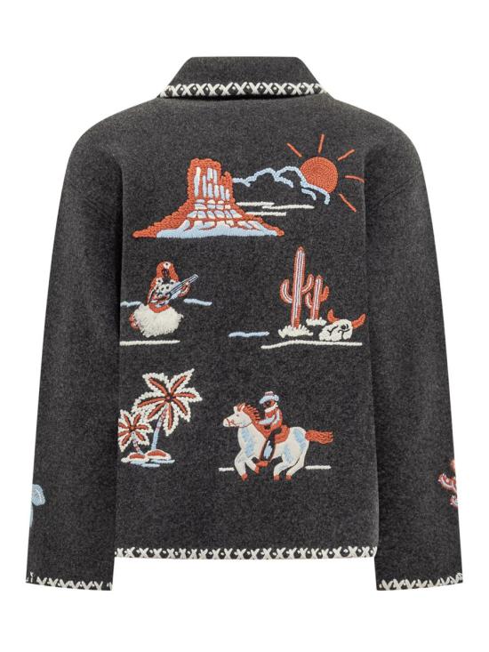 25FW 알라누이 자켓 LMHQ002E25KNI001 0784 GREY - ALANUI