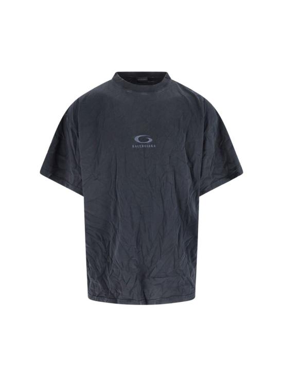 25FW 발렌시아가 반팔 티셔츠 850345 TTVH91041 Black