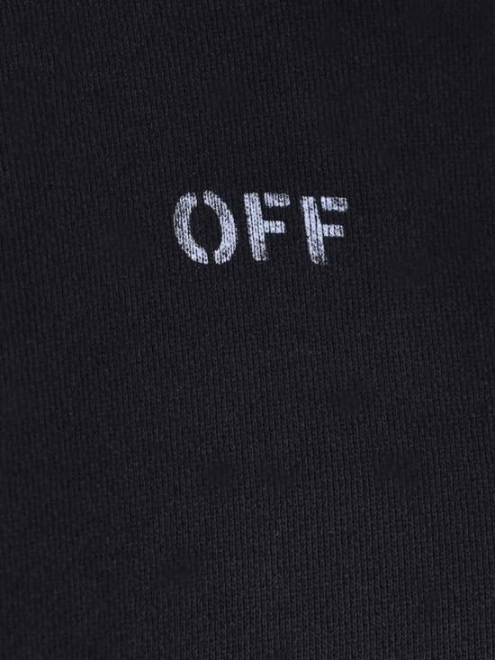 25FW 오프화이트 스텐실 에로우 스케이트 후드 티셔츠 OMBB085F25FLE00H1041 Black - OFF WHITE