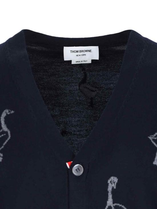 25FW 톰브라운 가디건 MKC599A Y1051415 BLUE - THOM BROWNE