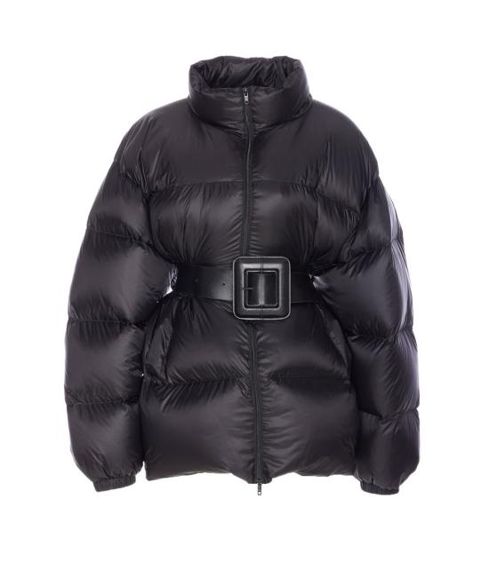 25FW 발렌시아가 아워글래스 쇼트 푸퍼  850864TTO411000 Black