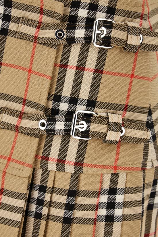 26SS 버버리 플리츠 체크 울 미니 킬트 스커트 8025832 A7028 ARCHIVE BEIGE IP CHK - BURBERRY