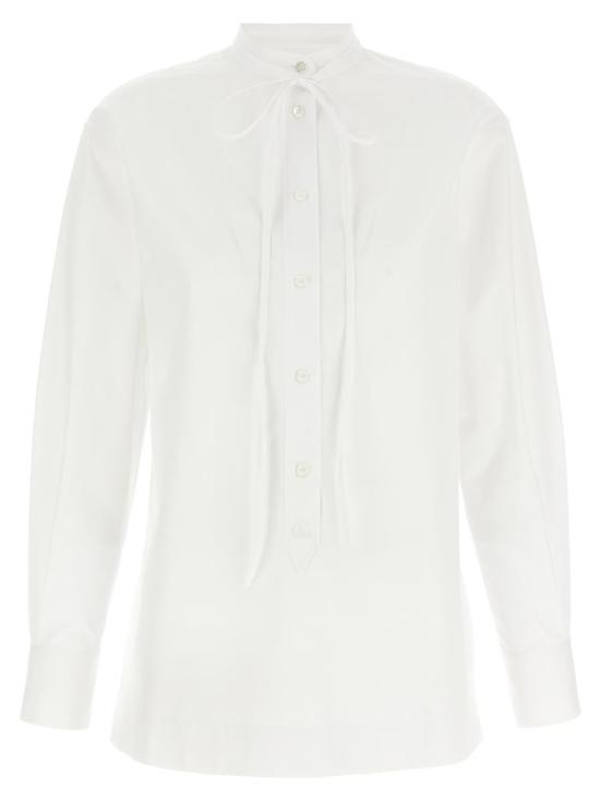 25FW 구찌 로고 자수 셔츠 836454Z7ADR9000 WHITE