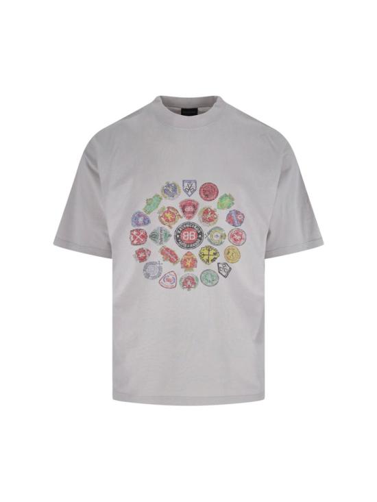 25FW 발렌시아가 반팔 티셔츠 764235 TTVH49012 WHITE