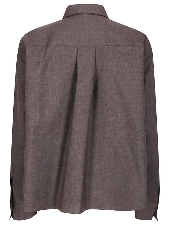 25FW 사카이 셔츠 2508222 614 BROWN BROWN - SACAI