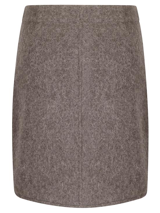 25FW 르메르 숏 스커트 SK1061LF504 GR678 DARK KHAKI - LEMAIRE