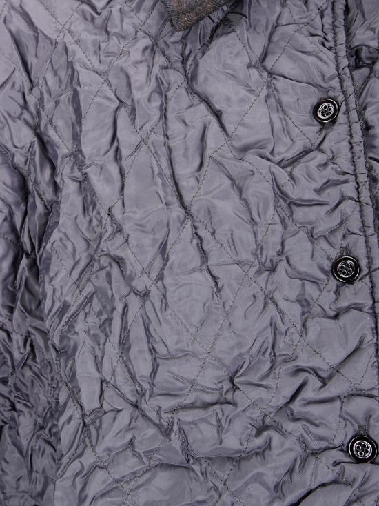 25FW 마르지엘라 퀼티드 셔츠 자켓 S51DT0024MTN117 860 Anthracite Brown Check - MAISON MARGIELA