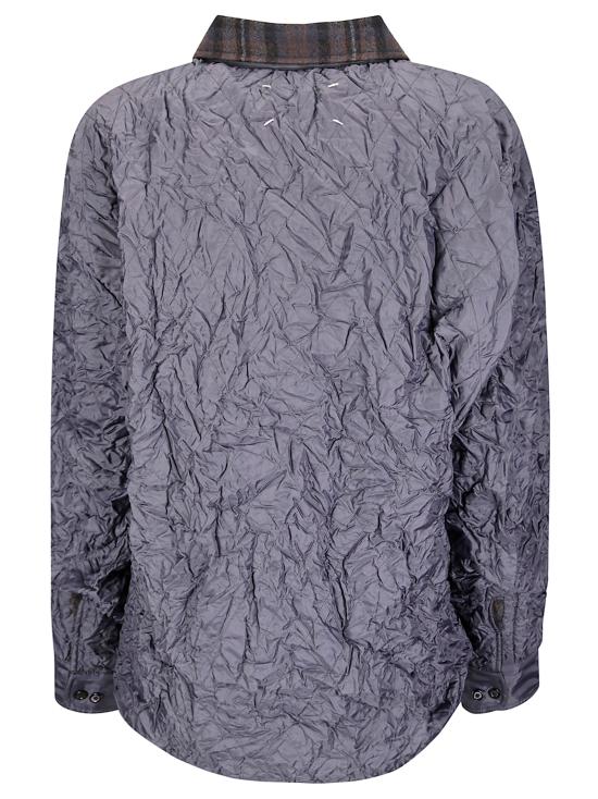 25FW 마르지엘라 퀼티드 셔츠 자켓 S51DT0024MTN117 860 Anthracite Brown Check - MAISON MARGIELA