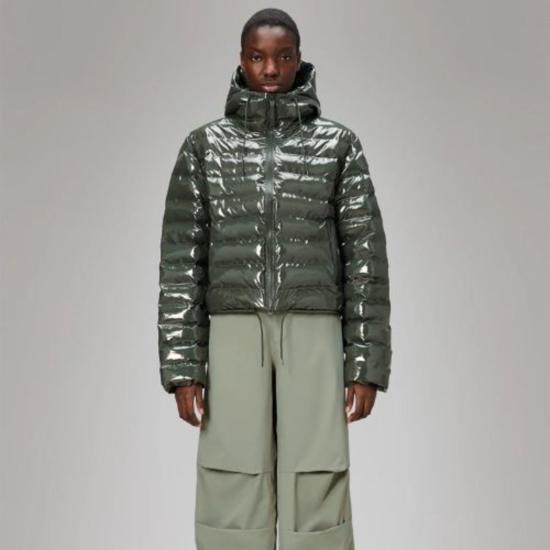  레인스 봄버 자켓 로흐자 숏 퍼퍼 재킷