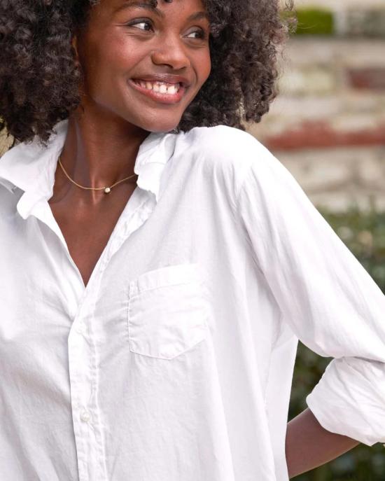  프랭크 앤 에일린 셔츠 프랭크 앤 아일린 아일린 릴렉스 버튼업 셔츠 화이트 - FRANK & EILEEN