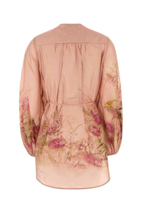 25FW 짐머만 숏 원피스 4251TSS255 PNKBOTFLO Pink - ZIMMERMANN