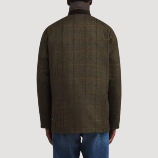  바버 자켓 어스 베데일 체크 울 재킷 브라운 - BARBOUR