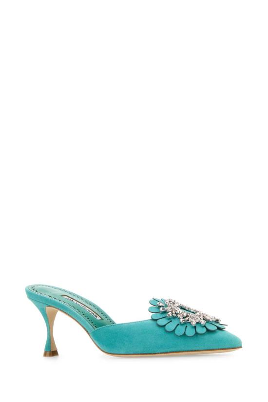 25SS 마놀로 블라닉 힐/펌프스 SHOGMU1252854 TURQ Light Blue - MANOLO BLAHNIK
