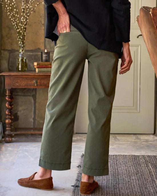  프랭크 앤 에일린 스트레이트 팬츠 프랭크 & 일린 웨스트포트 팬트 그린 - FRANK & EILEEN