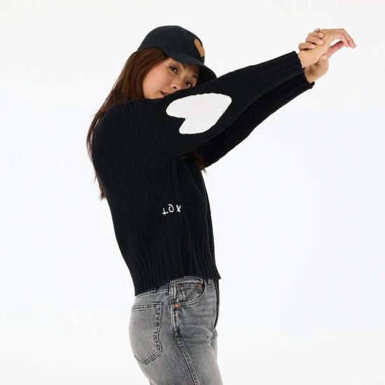  케리 로센탈 터틀넥 케리 로젠탈 말로우 불완전한 하트 스웨터 - KERRI ROSENTHAL