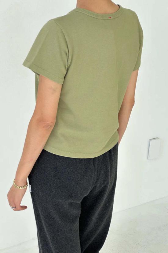  르 본 숍 반팔 티셔츠 르 봉 숍 리틀 보이 티 민트 더스트 - Le Bon Shoppe