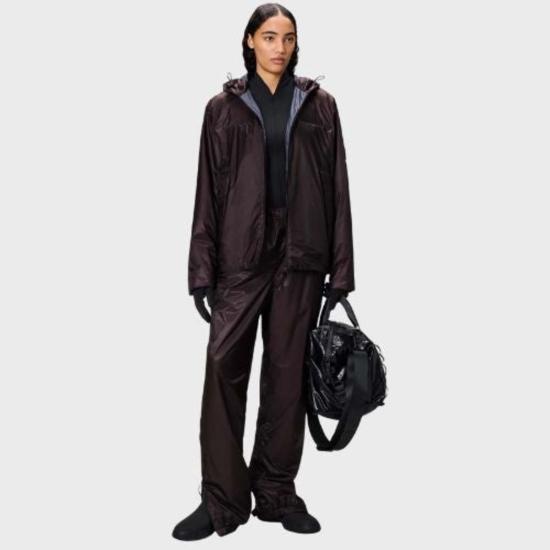  레인스 봄버 자켓 카우토 인슐레이티드 포켓 재킷 깊이 - RAINS