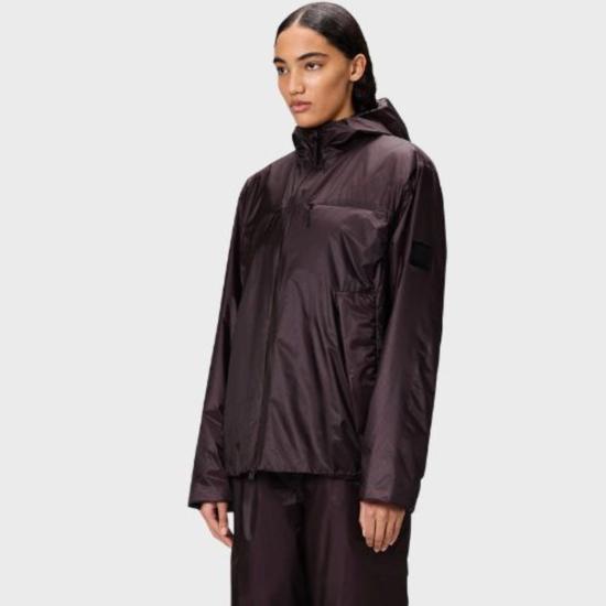  레인스 봄버 자켓 카우토 인슐레이티드 포켓 재킷 깊이 - RAINS