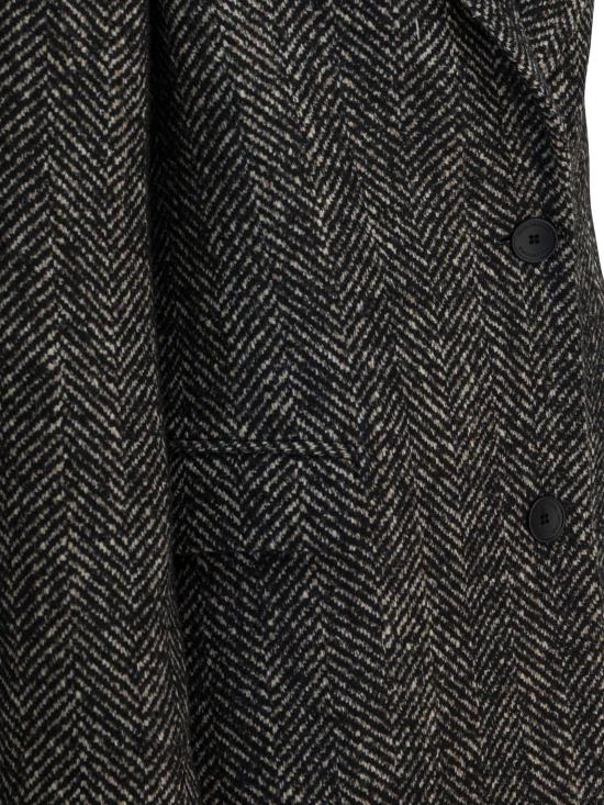 25FW 딸리아토레 코트 AMANDA 340218EN936 BLACK - TAGLIATORE