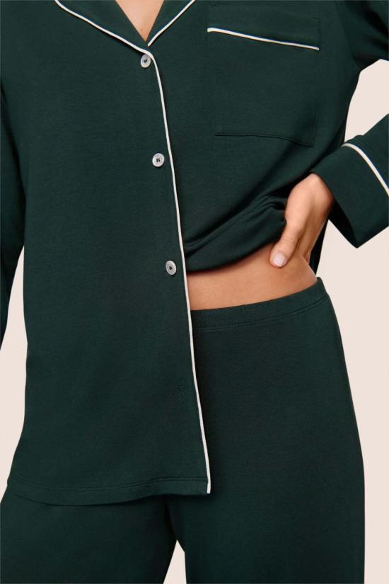  에버제이 언더웨어 지젤 롱 파자마 세트 파인/아이보리 - EBERJEY