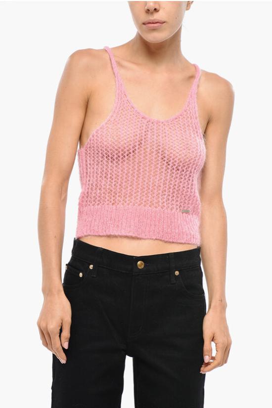  디스퀘어드2 민소매 티셔츠 S80CT0021 S24586 260 TOP Pink