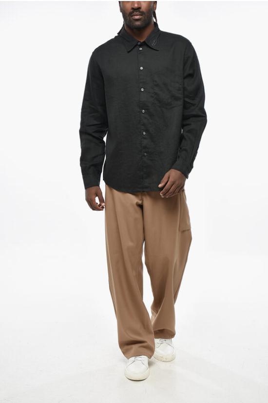  디젤 긴팔 셔츠 A12853 0LIAL 97W Black - DIESEL